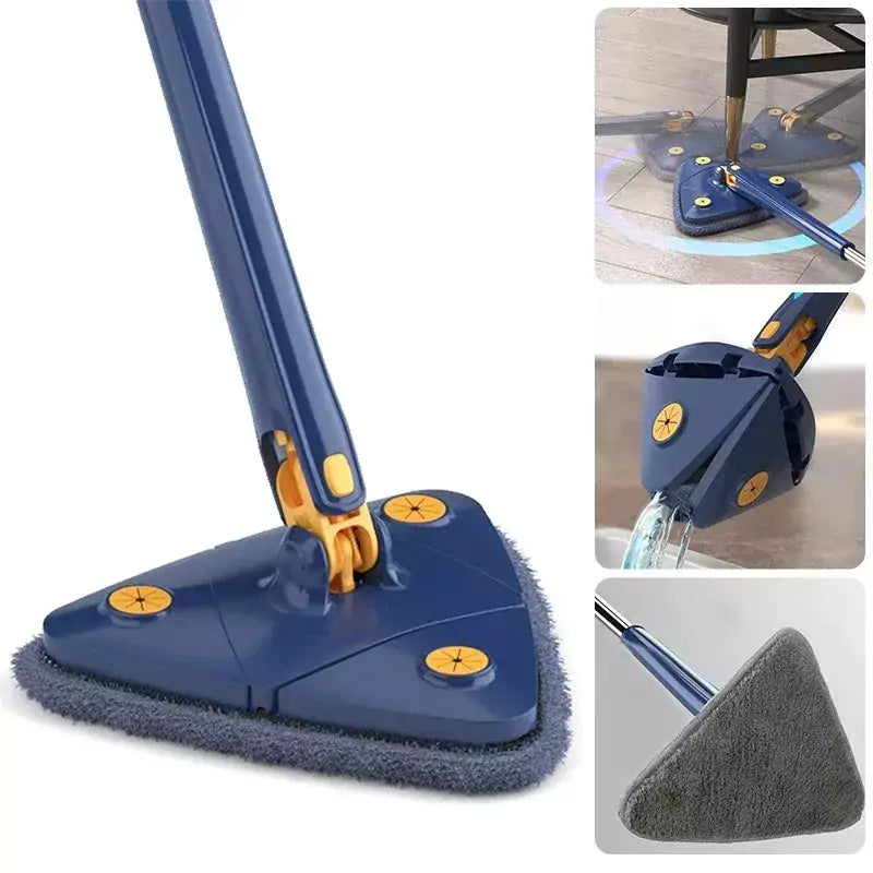 Mopa Fregona Triangular De Limpieza Ajustable Giratoria de 360°